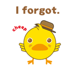 A chick as greenhorn.1 sticker #787309