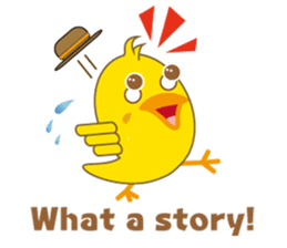 A chick as greenhorn.1 sticker #787312