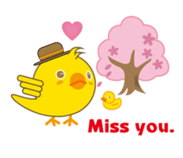 A chick as greenhorn.1 sticker #787313