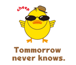 A chick as greenhorn.1 sticker #787314