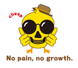 A chick as greenhorn.1 sticker #787317