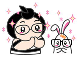 Moonoi and Momo sticker #787319