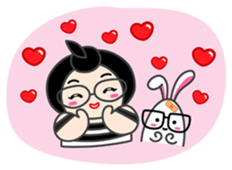 Moonoi and Momo sticker #787321
