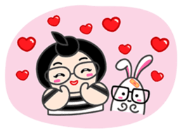 Moonoi and Momo sticker #787321