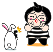 Moonoi and Momo sticker #787325