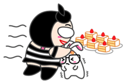 Moonoi and Momo sticker #787355