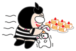 Moonoi and Momo sticker #787355