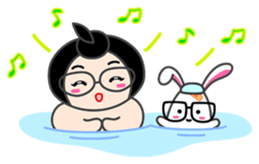 Moonoi and Momo sticker #787356
