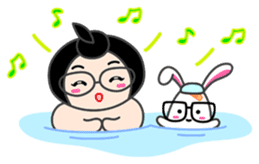 Moonoi and Momo sticker #787356