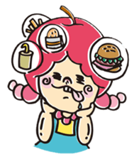 A Naughty girl sticker #787525