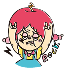 A Naughty girl sticker #787538