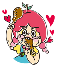 A Naughty girl sticker #787550