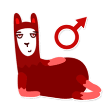 RGB Llamas sticker #787913