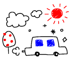 -3 color pen-sticker sticker #788465