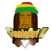 Reggae music rastaman stamp sticker #788684
