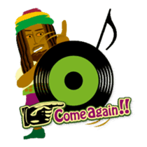 Reggae music rastaman stamp sticker #788697