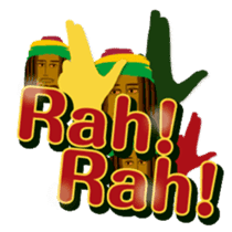 Reggae music rastaman stamp sticker #788702