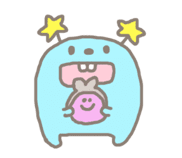 Johnny and Kumatta with friends sticker #789052