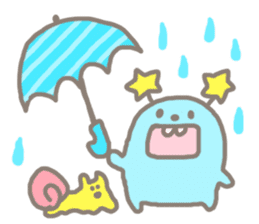 Johnny and Kumatta with friends sticker #789060