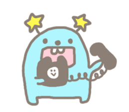 Johnny and Kumatta with friends sticker #789063