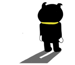 BLACK CAT AND SANMA STICKER sticker #789777