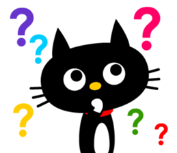 -NYANKO-Fashionable Black Cat's sticker #789800