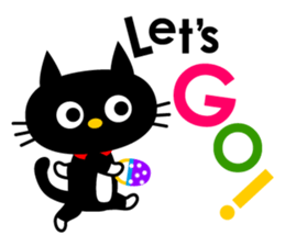 -NYANKO-Fashionable Black Cat's sticker #789802