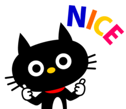 -NYANKO-Fashionable Black Cat's sticker #789803