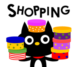 -NYANKO-Fashionable Black Cat's sticker #789805
