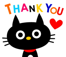 -NYANKO-Fashionable Black Cat's sticker #789806