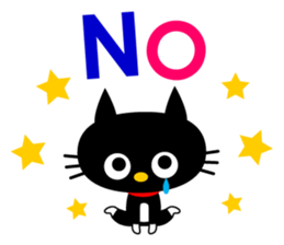 -NYANKO-Fashionable Black Cat's sticker #789809