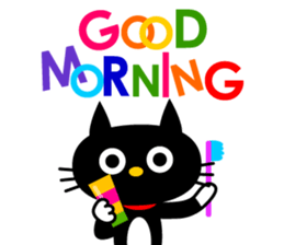 -NYANKO-Fashionable Black Cat's sticker #789815