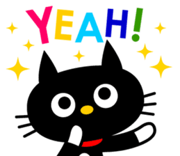 -NYANKO-Fashionable Black Cat's sticker #789822