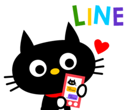 -NYANKO-Fashionable Black Cat's sticker #789824