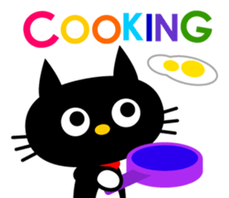 -NYANKO-Fashionable Black Cat's sticker #789836
