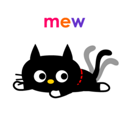 -NYANKO-Fashionable Black Cat's sticker #789838