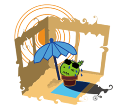Everyday of cactus  Part 2   -Chisabo- sticker #790291