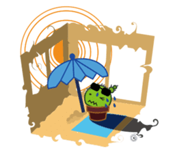 Everyday of cactus Part 2 -Chisabo- sticker #790291