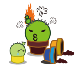 Everyday of cactus  Part 2   -Chisabo- sticker #790316