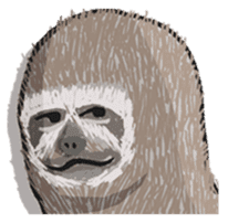 Sloth-A Lan's day life sticker #790568