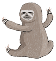 Sloth-A Lan's day life sticker #790574
