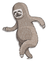 Sloth-A Lan's day life sticker #790576