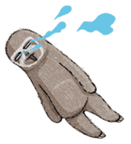Sloth-A Lan's day life sticker #790580