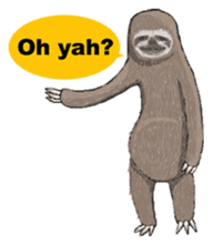 Sloth-A Lan's day life sticker #790581