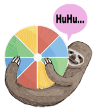 Sloth-A Lan's day life sticker #790582