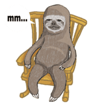 Sloth-A Lan's day life sticker #790583