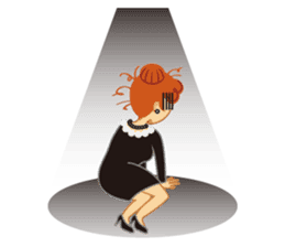 Red Hair Girl Is Back sticker #790770