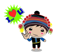 Akha-boy Akha-girl sticker #791417