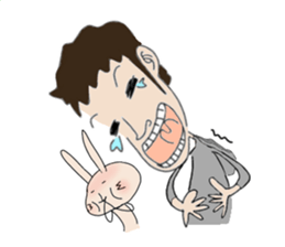 ZENTAI,rabbit&robot. sticker #792074