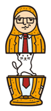 Matrioshka salaryman sticker #793643